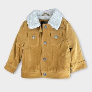 Baby/Toddler Sherpa-Lined Trucker Jacket Camel Yellow (18-24M) Warm & Durable